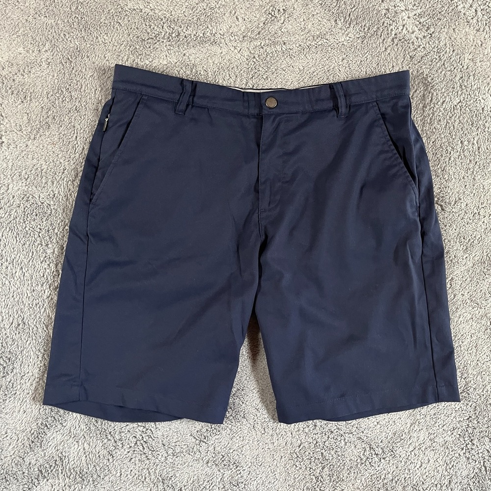 Kirkland Signature Golf Shorts Mens 36 Navy Performance Stretch Slash Pocket